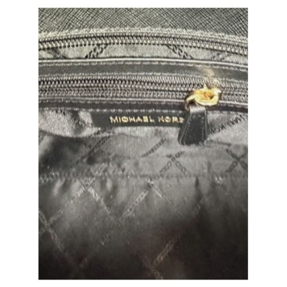 Michael Kors‎ Eva Black Nylon Small Top Zip Tote Handbag - Picture 5 of 5